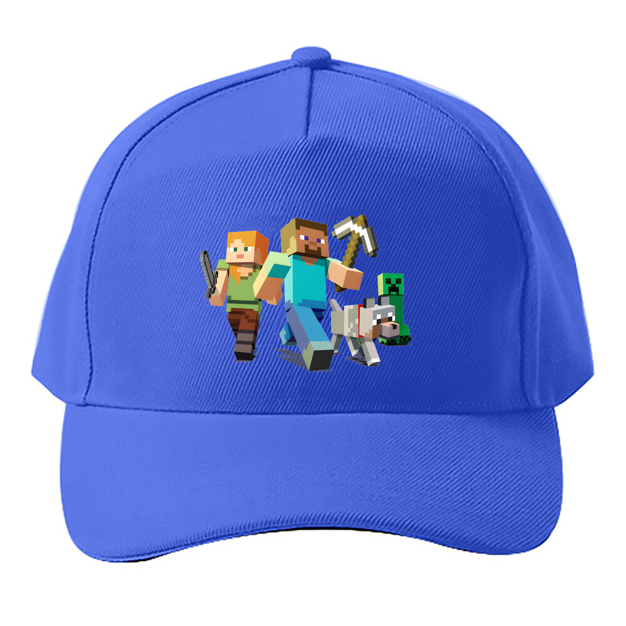 （画像用） マインクラフト ブロックの世界 Minecraft MC Block world ベースボールキャップ 綿100％ 男女兼用 帽子 スポーツ